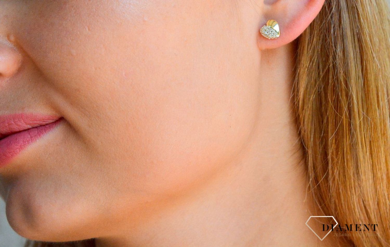 Złote kolczyki damskie 375 serduszka z cyrkoniami KL 5643 375.jpg